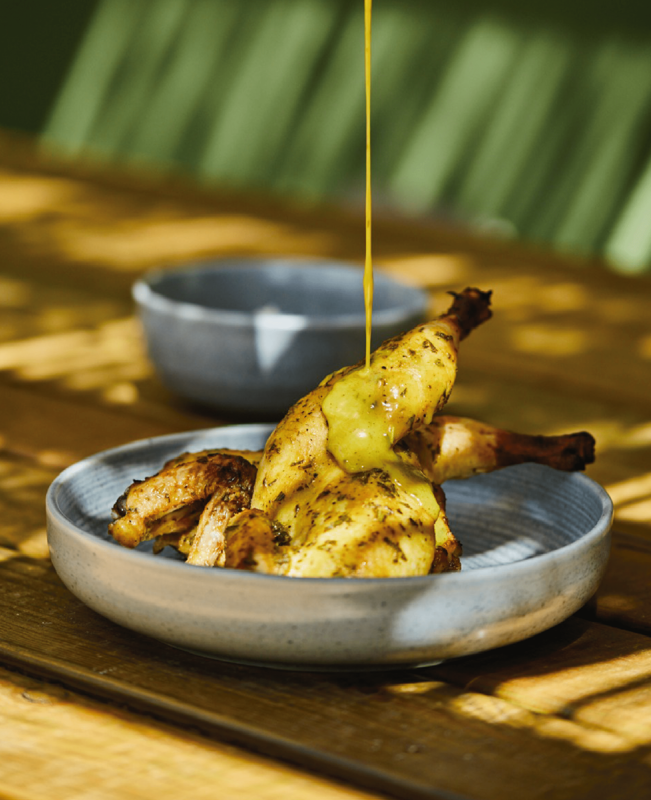 O restaurante-terraço